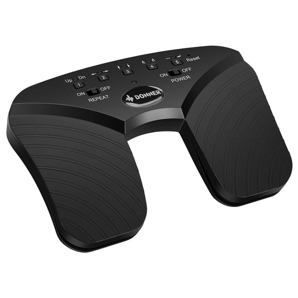 Pedal Page Turner inalámbrico Donner recargable negro