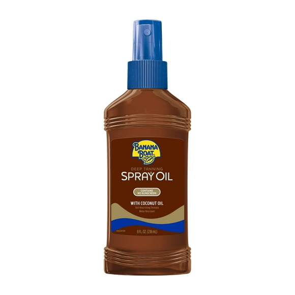 Banana Boat Deep Tanning Oil Spray, 8oz, Skin Nourishing Formula With Coconut Oil