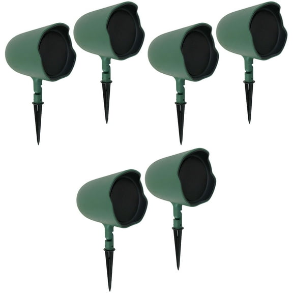 (6) JBL GSF6-GN 6.5 in Landscape Ground Stake and Wall Mount 70V Commercial Speakers Bundle