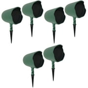 6 JBL GSF6-GN 6.5" Landscape Ground Stake/Wall Mount 70v Commercial Speakers+Amp