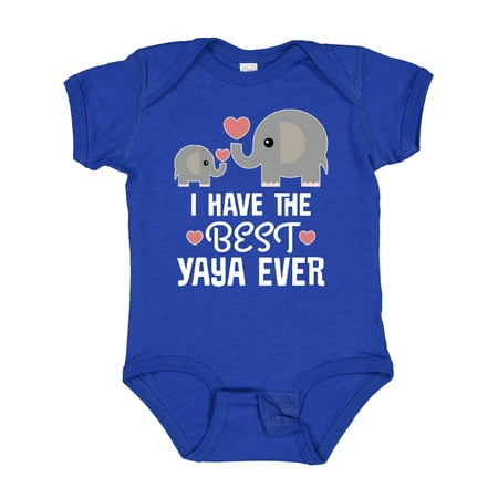 

Inktastic Best Yaya Ever Grandchild Gift Baby Boy or Baby Girl Bodysuit