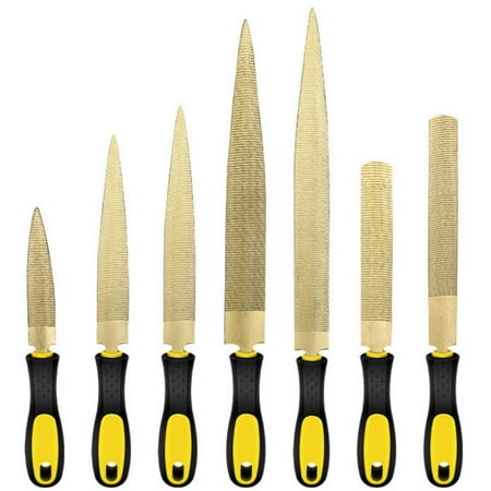 

Yellow-gold File Hand-smashed Knife Polished Coarse-toothed Scumbag