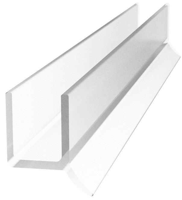 CRL P14WS Dual Durometer PVC Seal and Wipe for 1/4" Glass 95" Stock