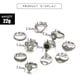 thumbnail image 3 of Anillos Azules Mujeres Anillos Set Arriba Pila De Plata Vintage Bohemio 10pcs/Set Anillos, 3 of 7