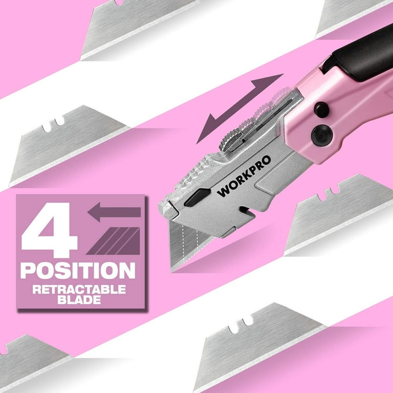 Pink Stationery Knife Or Boxcutter Stock Photo - Download Image Now -  Blade, Cut Out, Cutting - iStock
