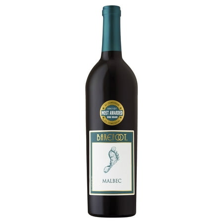 Barefoot Malbec Californian Wine, 750 ml, Single Glass Bottle 13.5% ABV