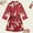 Red, variant on Nexjvus Robes for Women Vintage Satin Robe for Women Home Silk Floral Short Robe with Belt Size S-4XL