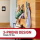 thumbnail image 4 of Gancho de Pared Command Negro Mate Triple sin Daños para Espacios Vivos, 4 of 10