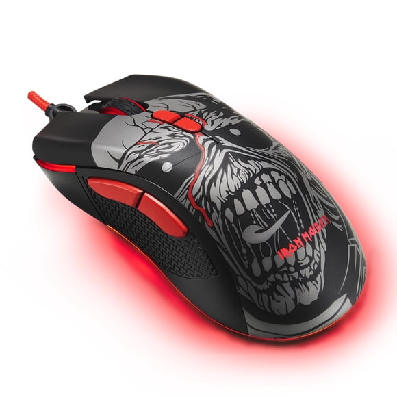 Ratón para juegos con cable SUBSONIC Iron Maiden, ratón para juegos con sensor óptico de 7200 ppp, f