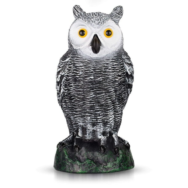 MDParty briteNway Ultimate Scarecrow Owl Decoy Statue Realistic Fake
