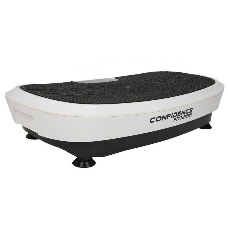 Confidence Fitness Vibration Plate Trainer 3D Dual Motor Exercise Machine White