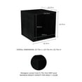 thumbnail image 4 of Lavish Home Contemporary Stackable Modular Cube End Table (Black), 4 of 8