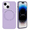 Purple, variant on Phone Case for Apple iPhone 15 (6.1") Premium Lux Leather Hybrid with Magsafe Compatible and Soft Microfiber Lining, Metal Buttons Cover [ Red ]