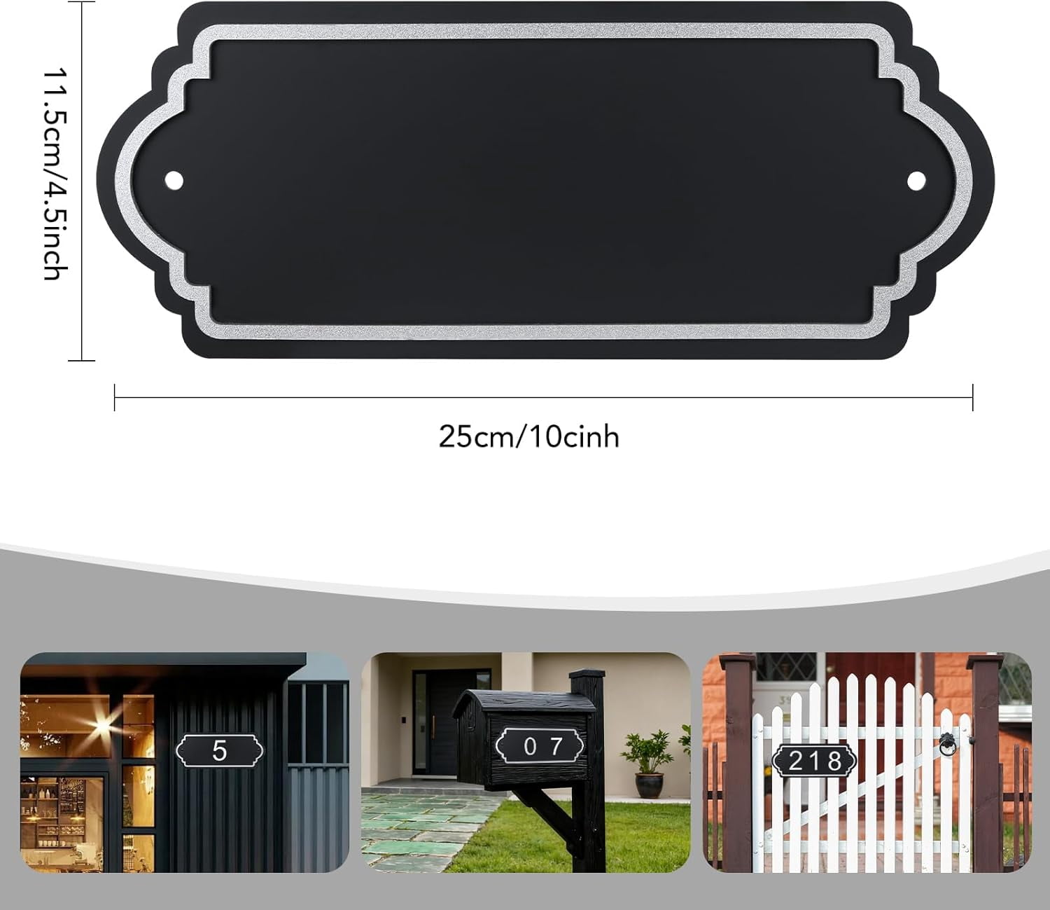 House Numbers, Address Plaques, Mailbox Numbers, Featuring Two Sets of 0-9 Numeric Combinations, Personalized Address Signs