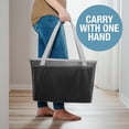 thumbnail image 6 of CleverMade Collapsible Laundry Tote MAX - Shadow Gray/Stone Gray (2PK), 6 of 7