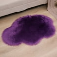 thumbnail image 3 of Boreal Craft Imitation Wool Carpet Living Room Shag Carpet Oval Bedroom Machine Washable Floor Mat Area Rug for Bedroom Living Room Flannel Blanket Leather Throw Blanket Cute Rug for Bedroom Blanket, 3 of 3