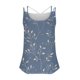 thumbnail image 4 of Puntoco Camisetas ajustadas para mujer Camiseta sin mangas de cuello redondo con estampado de moda informal y holgada de verano para mujer, 4 of 5