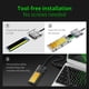 thumbnail image 5 of M2 SSD Case M.2 a USB3.0 Gen 1 SATA NGFF Caja de caja de disco duro (Oro) Likrtyny Para estrenar, 5 of 8