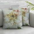 thumbnail image 3 of Shiartex Spring Sofa Throw Pillow Cover, Butterfly Peony Flower Printed Square Home Decoration for Sofa Couch Outdoor Sofa Living Room Bedroom Indoor Home Decoration White, 3 of 5