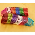 thumbnail image 3 of Sunsoul by Touchstone "Colorful Bangle Collection" Indian Bollywood Alloy Metal Multi Purpose Pretty Rich Look Textured Colors Of Life Designer jewelry Bangle Bracelets Combo of 12 Colors For Women, 3 of 4
