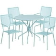 thumbnail image 3 of 35.25e Ensemble de Table de Patio Blanche, 3 of 4