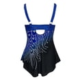 thumbnail image 4 of Meichang Tankini Maillot de Bain pour Femmes Contrôle du Ventre 2 Pcs Maillots de Bain Mode Été Imprimé Dégradé Robe de Bain avec Shorts Maillots de Bain, 4 of 5