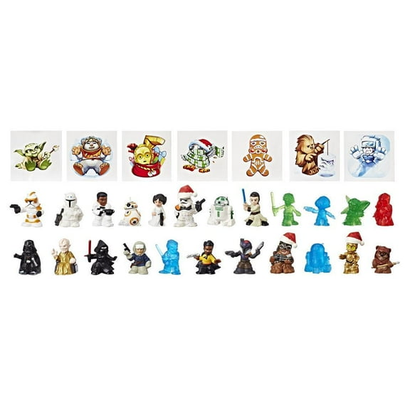 Star Wars Micro Force Advent Calendar Action Figure Set, 24 Pieces