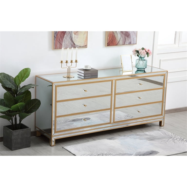 Elegant Lighting MF73672G Reflexion Gold Chest