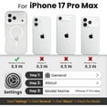 thumbnail image 2 of for iPhone 17 Pro Max Case, Compatible with MagSafe, Dual Layer Transparent Magnetic Phone Case, Heavy Duty Anti-Drop Shockproof Protection Phone Cases for iPhone 17 Pro Max, 6.9 inch,Orange, 2 of 7