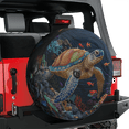 thumbnail image 3 of Lotusprinthandmade Sea Turtle Spare Tire Cover With Backup Camera Hole 6 Sizes (32 in.), 3 of 7