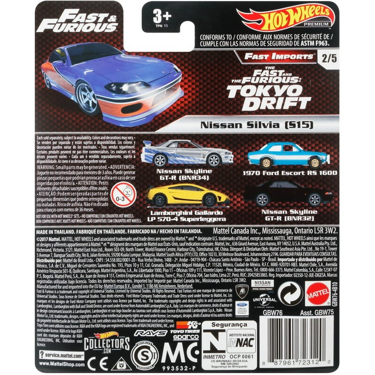Hot Wheels Fast & Furious Nissan Silvia Play Vehicle