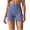 C-Blue, variant on Workout Biker Shorts Women Solid Color High Waisted Tummy Control Nylon Booty Workout Shorts for Yoga Dance Sky Blue