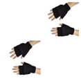 thumbnail image 4 of Minnieouse 1 par de manoplas para adultos, manoplas para mantener el calor, fundas simples para los dedos, accesorio de ropa con Negro 2piezas, 4 of 6