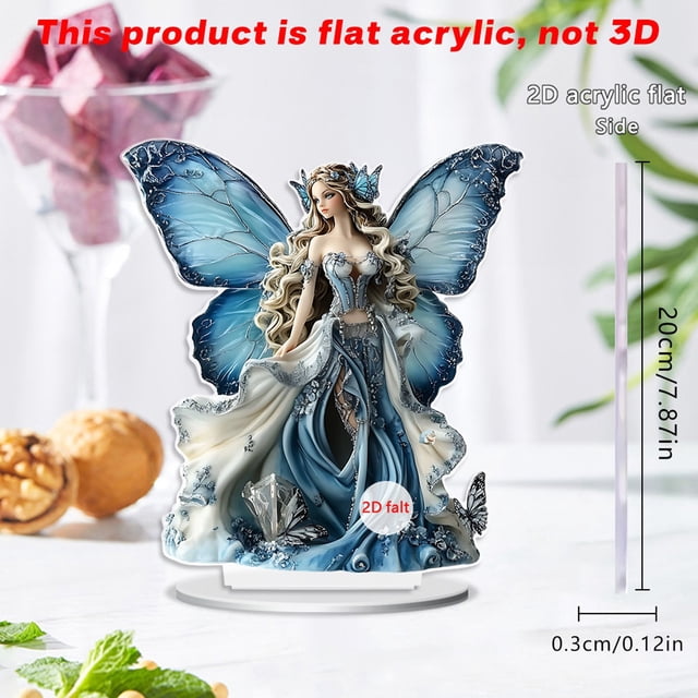 Decoración celestial plana de acrílico 2D, adorno único y caprichoso para casa, dormitorio o escritorio, material duradero con diseño fácil de limpiar para regalos
