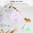 thumbnail image 5 of 14 Painting Stencil Templates DIY Scrapbook Learning Toys Kids Craft, 5 of 9