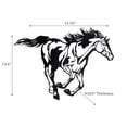thumbnail image 3 of Maison Concepts Metal Black Wall Decor Running Horse (Black) 15.75" X 0.035" X 12.6", 3 of 3