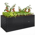 thumbnail image 1 of Outsunny Galvanized Raised Garden Bed, 5' x 3' x 2' Planter Box, Black, 1 of 10