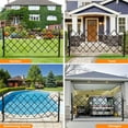thumbnail image 3 of Single Folding Security Gate, Flexible Expanding Security Gate, Folding Driveway Door Gate, Aluminum Security Gate, 360°Rolling Barricade Gate, Scissor Gate or Door, Black, 3 of 7
