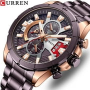 Curren Carian 8401 New Men's Watch Popular Men's Watch Business Steel Belt Waterproof Quartz Watch