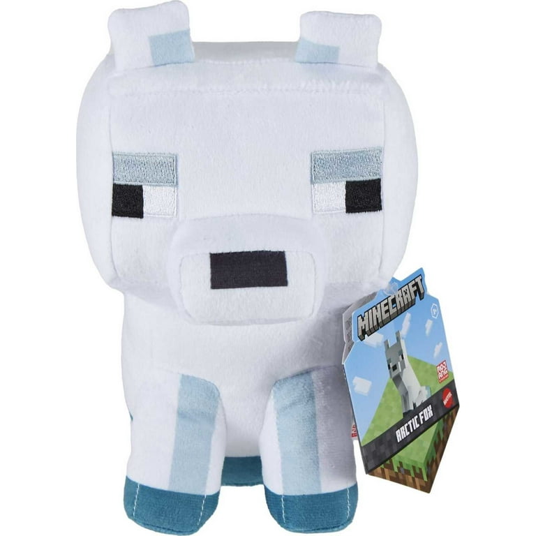 Minecraft ぬいぐるみ Minecraft Basic Arctic Fox Plush, Video-Game Character Soft Doll