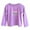 Purple, variant on Kids Shirts for 2-12 Years Long Sleeve Crew Neck Printed Blouses Tops Children Girls' Casual Loose Undershirts Autumn Pullover Sweatshirt T-Shirt Pink