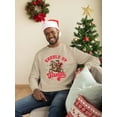 thumbnail image 2 of Saddle Up Santa - Cowboy Xmas Men's Sweatshirt, 2 of 4