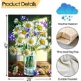 thumbnail image 5 of Spring White Daisies Purple Flower Garden Yard Flag 28 x 40 Inch, Double Sided Outdoor Decorative Welcome flags Banners for Home House Lawn Patio, 5 of 5