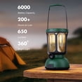 thumbnail image 2 of 6000 LED Camping Lantern Green 650lm Hand Crank Solar Rechargeable Emergency Light, 2 of 7