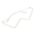 thumbnail image 3 of Semi-rimless Glasses Lensless Eyeglasses Frame Decorative Glasses Frame, 3 of 8