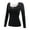 Black, variant on Long Sleeve Undershirt for Women Warm Fleece Lined Soft Base Layers Thermal Shirts(Black,L)