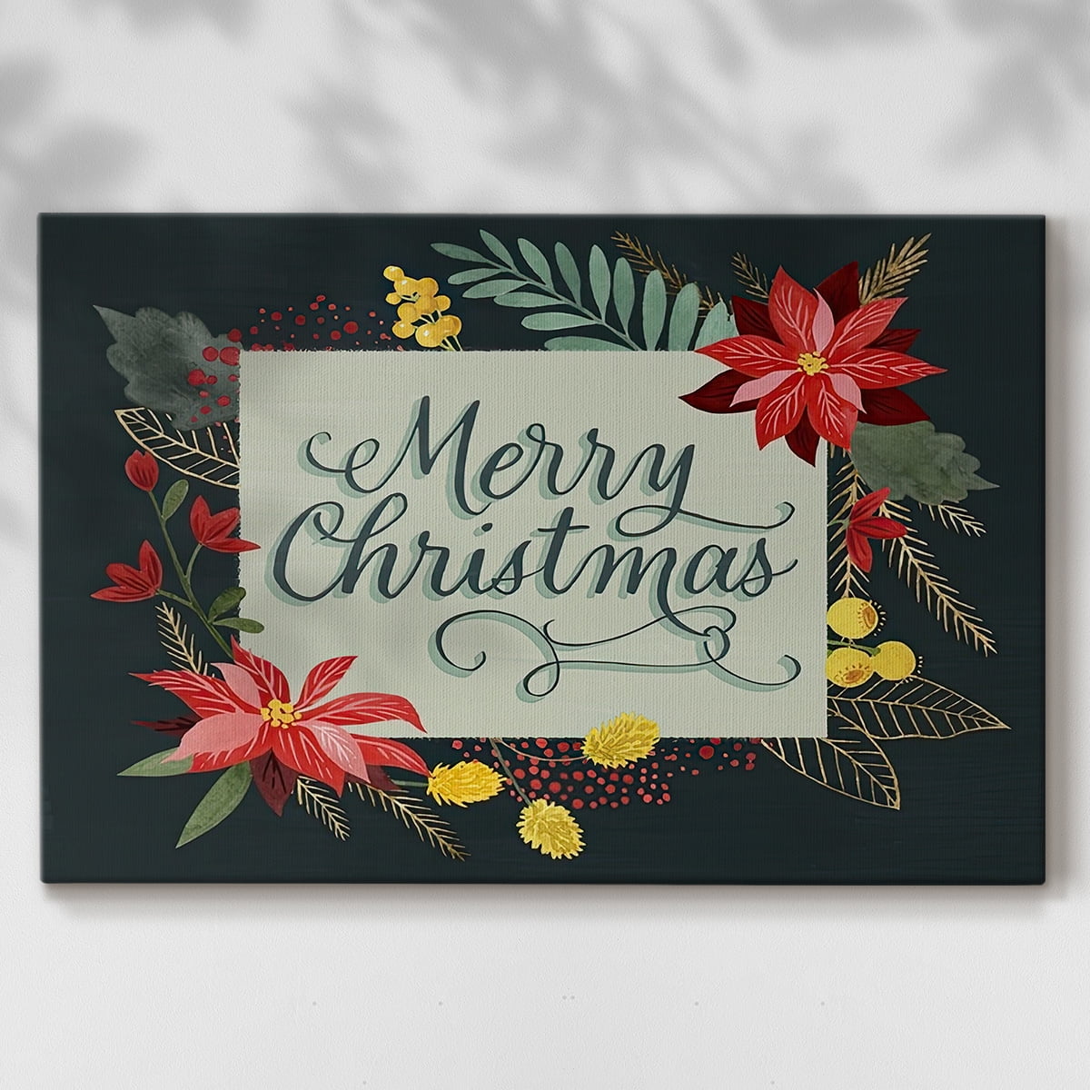 Bright Christmas Night Collection A- Gallery Wrapped Canvas