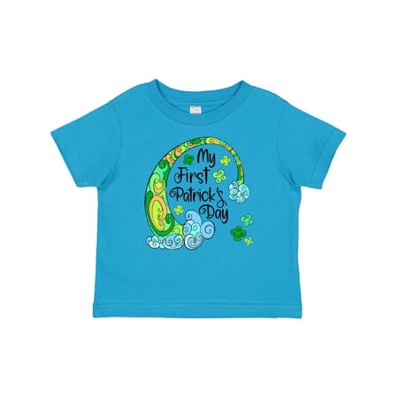 

Inktastic My 1st St. Patrick s Day Green Rainbow and Clovers Gift Baby Boy or Baby Girl T-Shirt