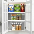 thumbnail image 2 of Sorbus Organizer Bins with Attached lids | Kitchen Pantry Organization Storage Bins, Small Clear Storage Box for Fridge | Food Storage Containers for Organizing, Cabinet Organizers (2-Pack, Small), 2 of 9