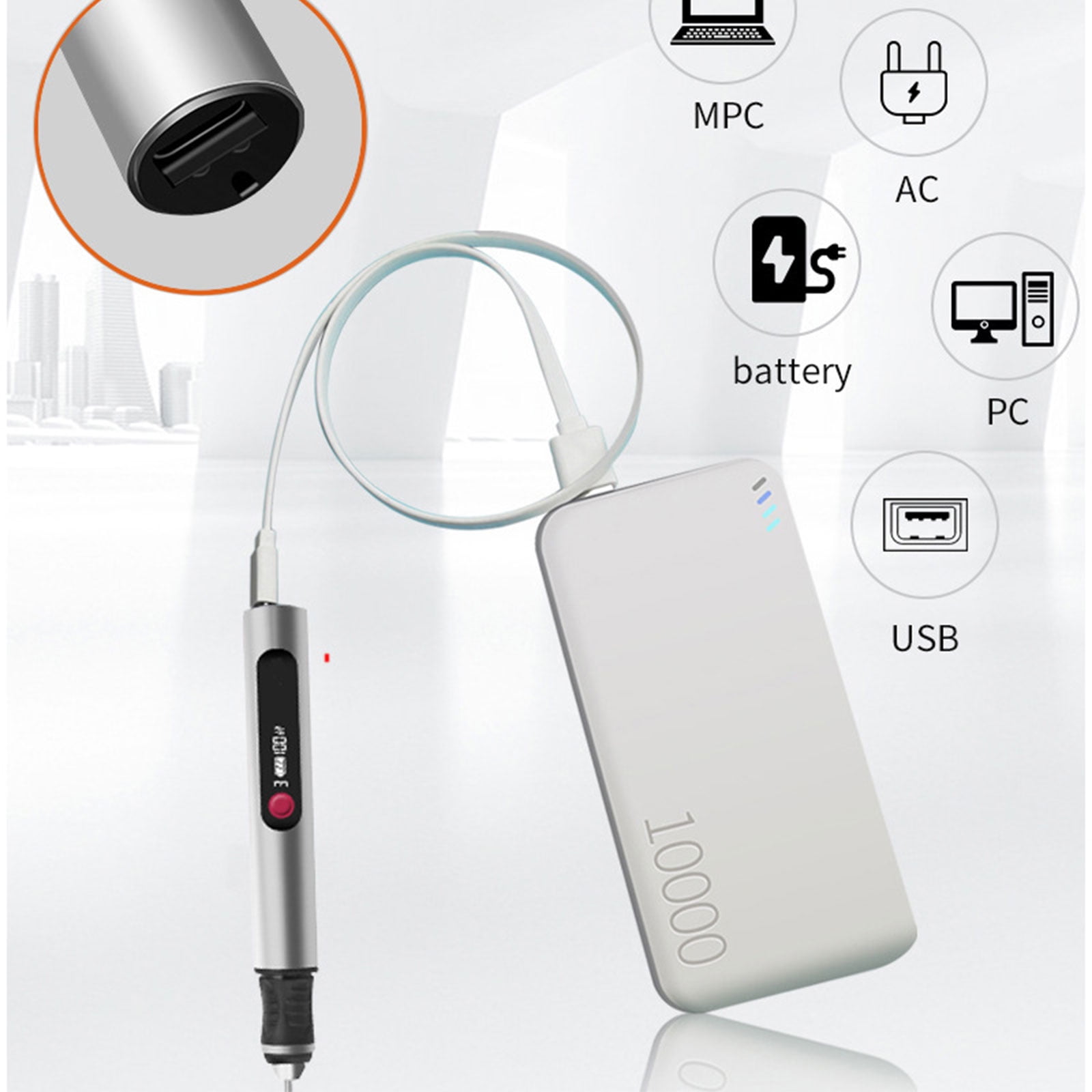 Portable Engraving Pen Featurings Powerful Motor Adjustable Gear for Detailed Works on Multiple Materials